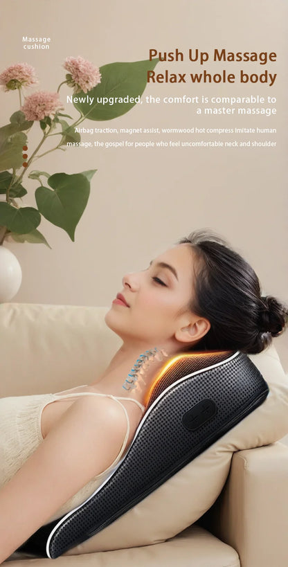 Shiatsu Electric Neck Pillow with Heating Therapy - Smarsty