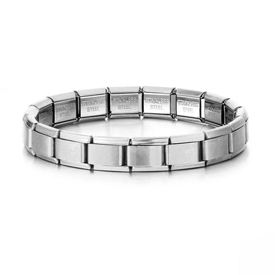 Italian Stainless Steel Square Bracelets Stretchable Unisex Jewelry - Smarsty