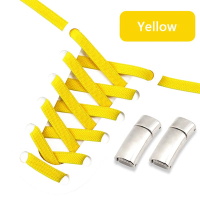 NEW NoTie Shoelaces Magnetic Shoe Laces Clip Flat Elastic Stretch Laces Sneakers Woman Men Children Casual Shoelace for AJ AF1 - Smarsty