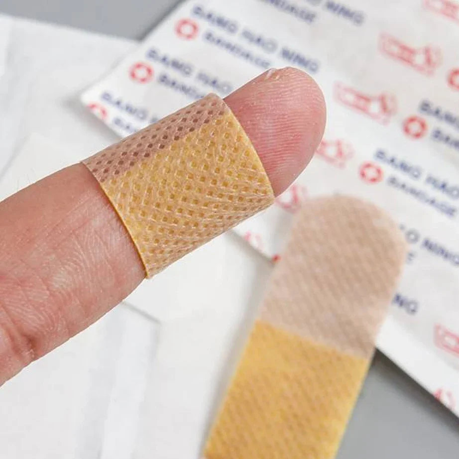 50/100Pcs Waterproof Breathable Cushion Adhesive Plaster Wound Hemostasis Sticker Band First Aid Medical Gauze Bandage band,aids - Smarsty
