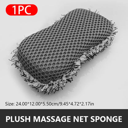 Two Sided Microfiber Car Wash Sponge For Scratch Free Care - Smarsty