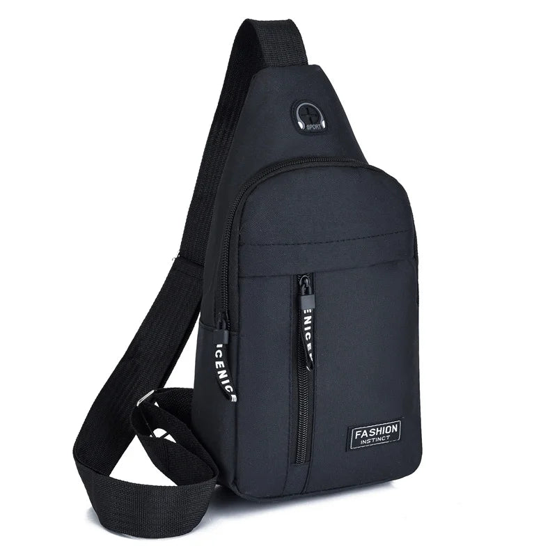 Waterproof Oxford Chest Bag For Men Korean Style Messenger - Smarsty