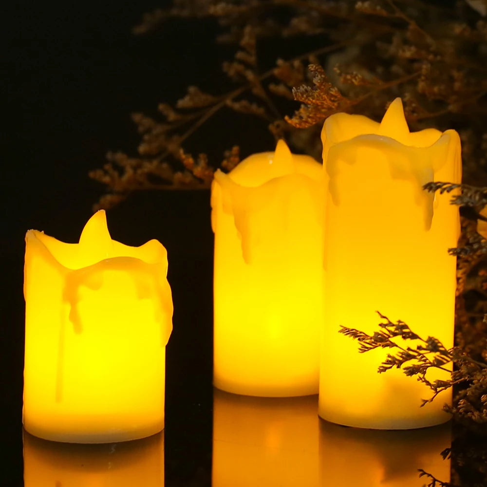 Flameless LED Votive Candles Set 100+Hour Lasting Electric Candles Battery Operated Tealight for Wedding Proposal Romantic Decor