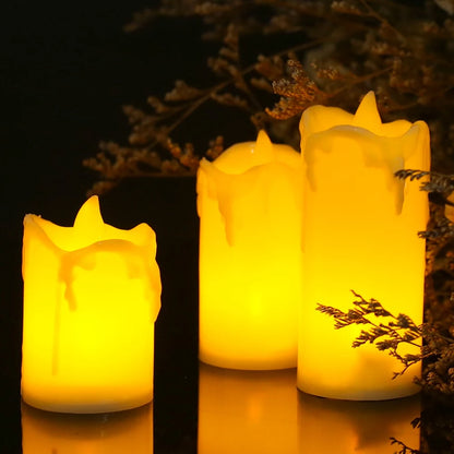 Flameless LED Votive Candles Set 100+Hour Lasting Electric Candles Battery Operated Tealight for Wedding Proposal Romantic Decor