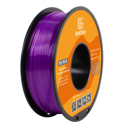 GEEETECH High-Speed PLA Filament 1.75mm 1kg 1 spool, Fast Curing, Better Liquidity, HS-PLA High-Speed 3D Printing Filament