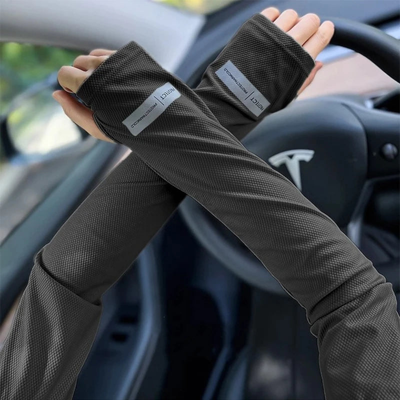 Men's Large UV Protection Ice Sleeves for Summer Outdoor - Smarsty