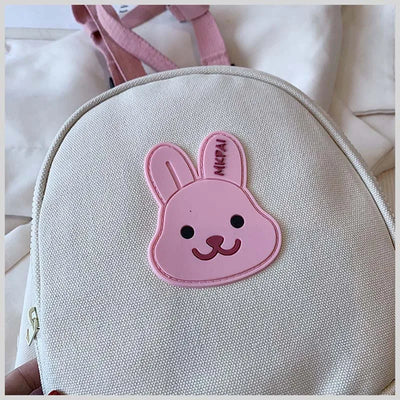 Canvas Baby Backpack Anti Lost Kids School Bag Bear Travel - Smarsty