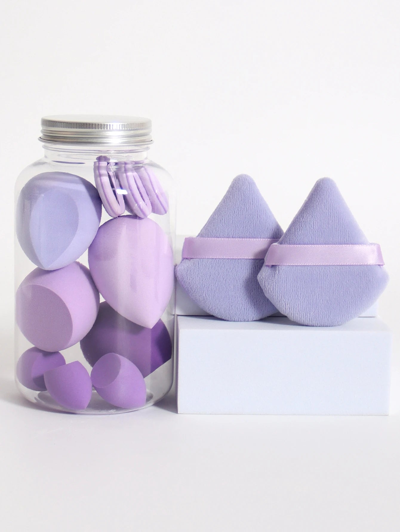 12Pcs Latex-Free Makeup Sponge Set for Flawless Application - Smarsty