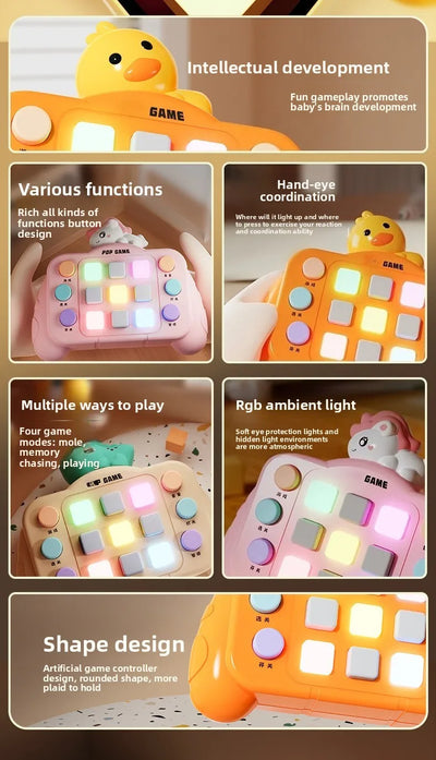 Montessori Busy Board Sensory Toys Cartoon with LED Light Switch Control Board Travel Activities Children Game for 2-4 Years Old - Smarsty