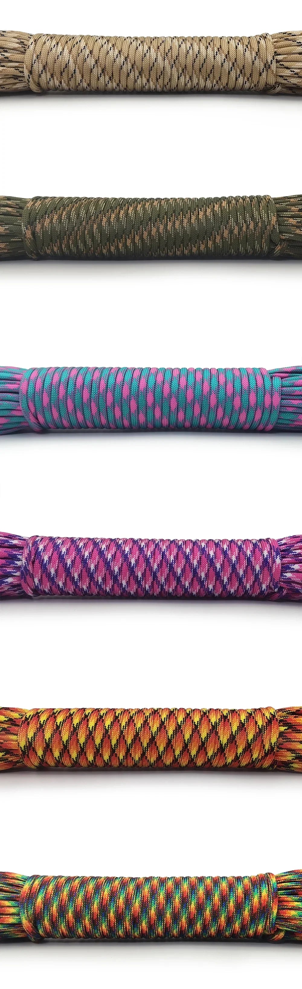 New Color Dia 4 MM 31 Meters 9 stand Cores Paracord Parachute Cord Lanyard Tent Rope For Hiking Camping Clothesline DIY Bracelet by Smarsty