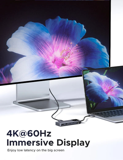 USB C Hub 6 In 1 4K60Hz PD100W ProDockingStation Adapter - Smarsty