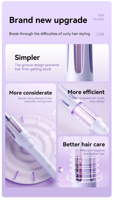 Professional 32mm Hair Curling Iron for Effortless Curls - Smarsty