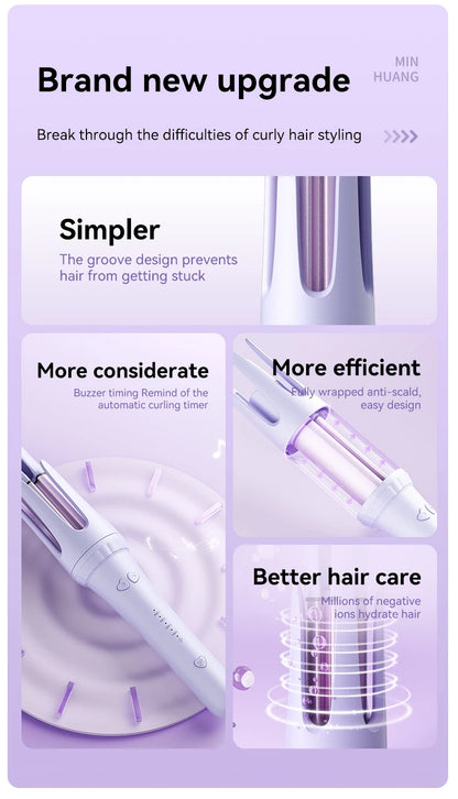 Professional 32mm Hair Curling Iron for Effortless Curls - Smarsty