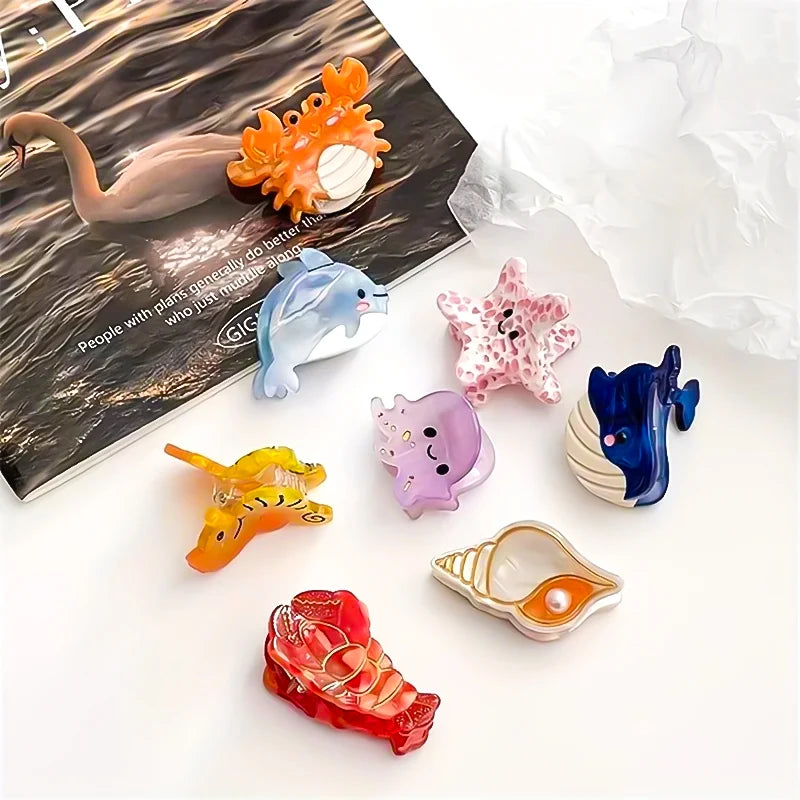 Acetate Ocean Animal Hair Clips for Women - Smarsty