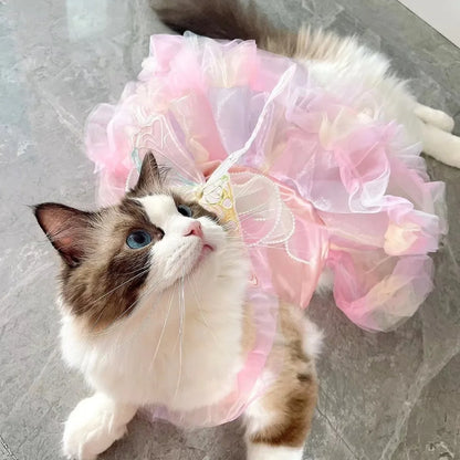 Princess Style Lace Skirt Dog Cat Dress - Smarsty