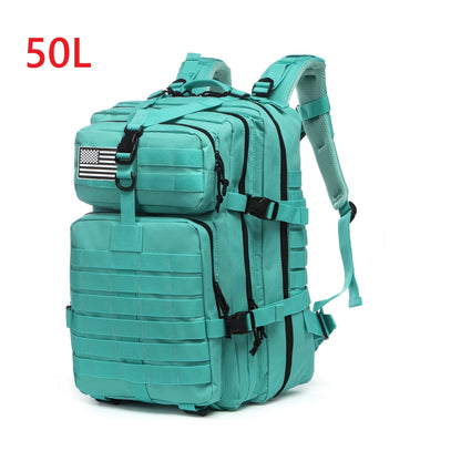 25L/50L Sturdy Nylon Waterproof Tactical Sports Trekking Fishing Hunting Camping Hiking Bag Backpack Outdoor Rucksacks - Smarsty
