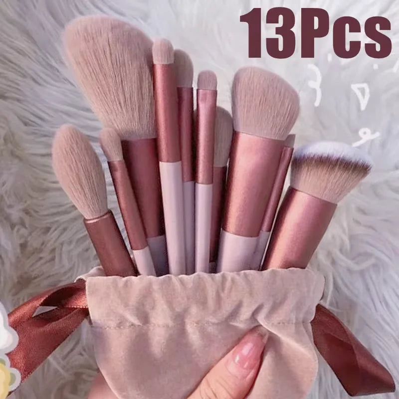 13 Piece Makeup Brushes Set for Flawless Application - Smarsty
