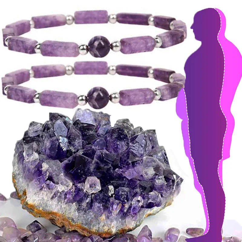 Natural Amethyst Slimming Bracelet for Weight Loss - Smarsty