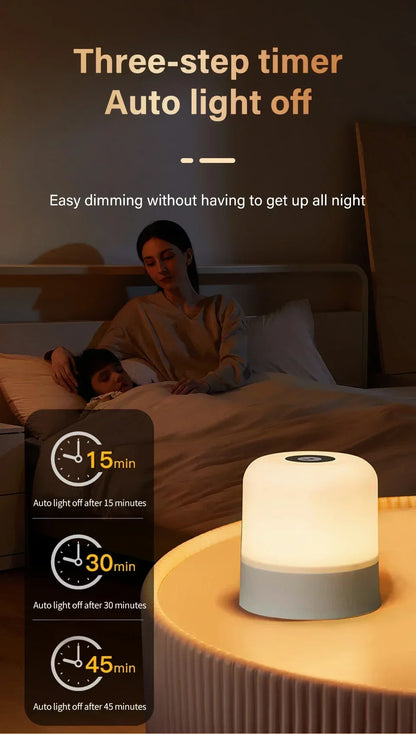 Dimmable LED Table Lamp With Remote 16 Color Options - Smarsty