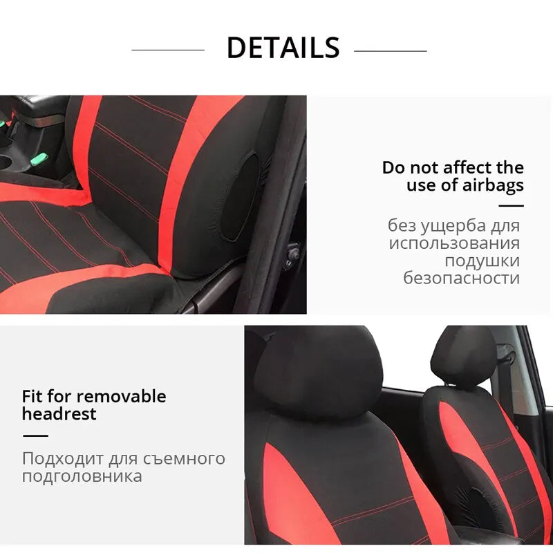 Universal Breathable Car Seat Covers Full Set For SUVs - Smarsty