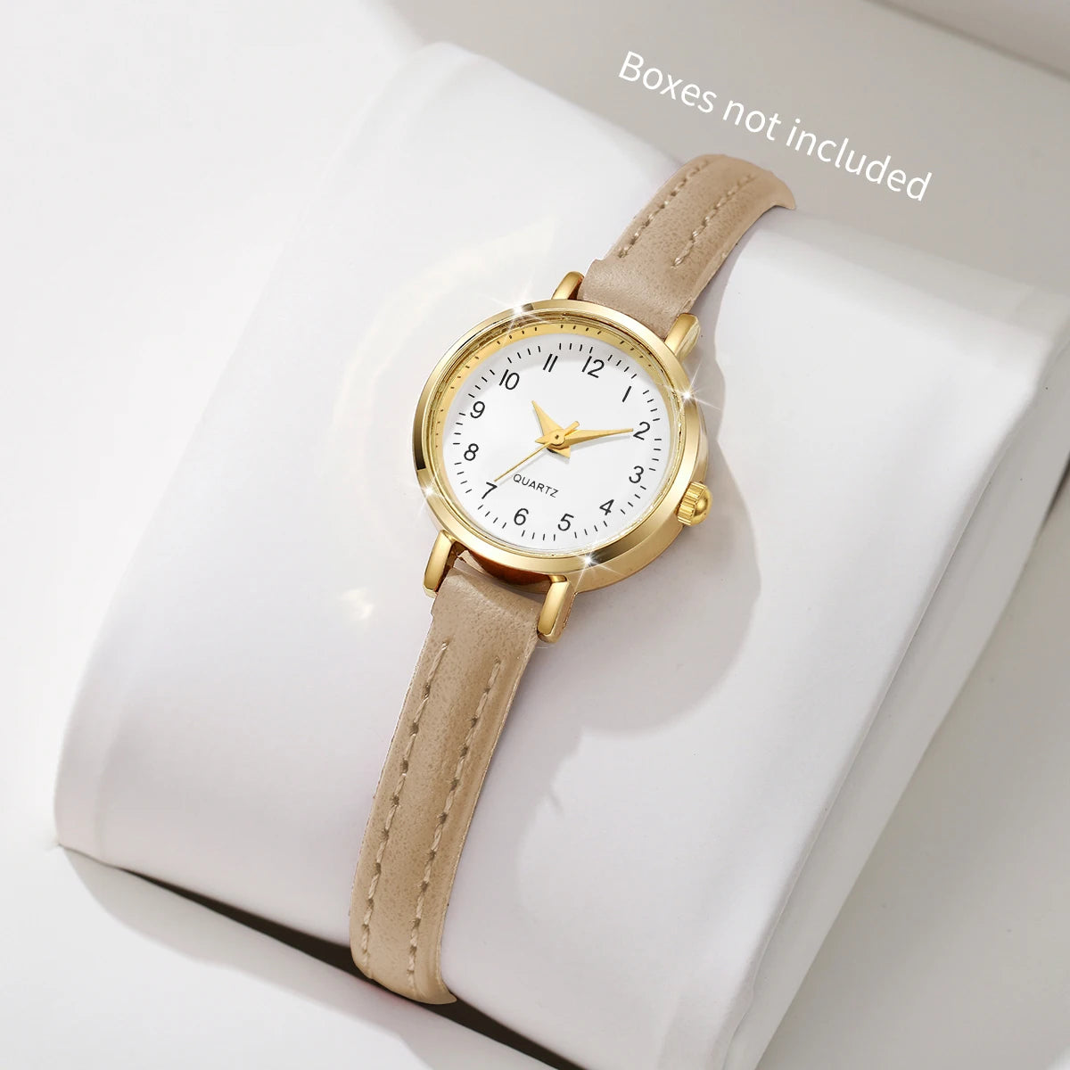 Fashionable Women's Quartz Watch with Leather Band - Smarsty