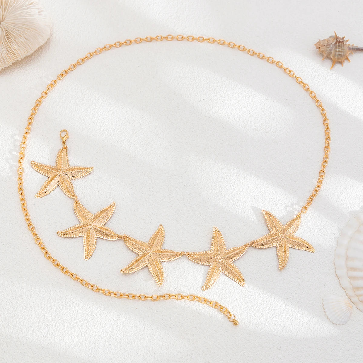 Vintage Metal Starfish Belly Chain for Women - Smarsty