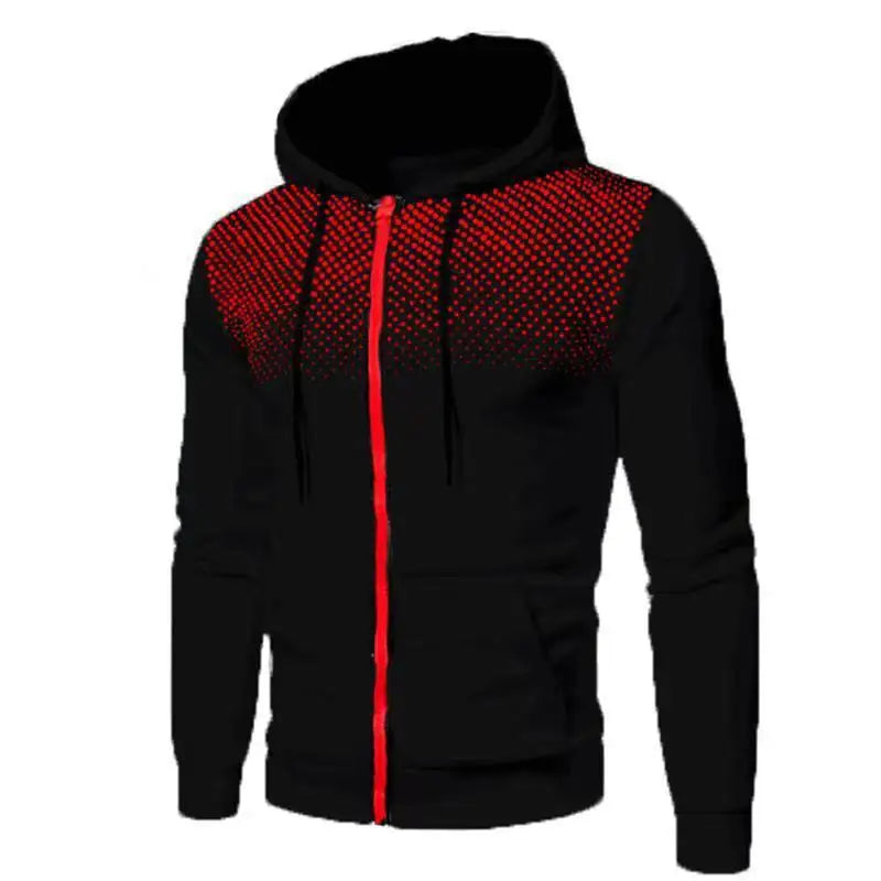 2024 New Men's Hoodie Jacket Streetwear Long Sleeve Sweatshirts Zipper Hooded Pullover Male Sportswear Men Clothing Streetwear - Smarsty