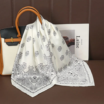 Elegant Silk Floral Hairbands and Neck Scarves - Smarsty