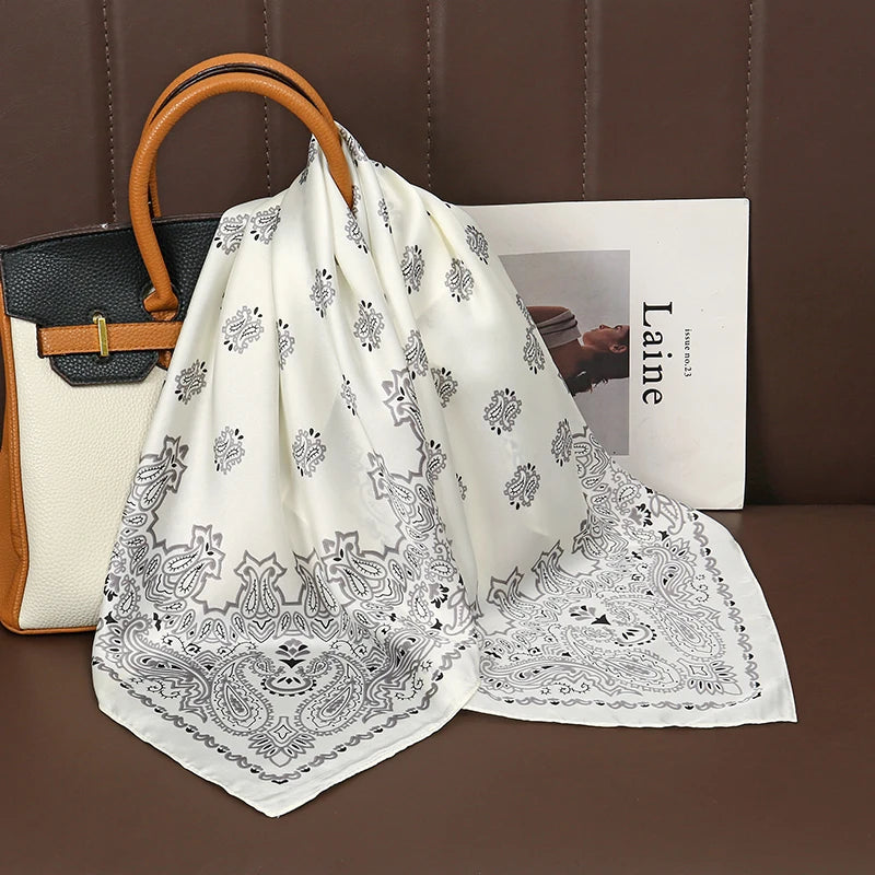 Elegant Silk Floral Hairbands and Neck Scarves - Smarsty