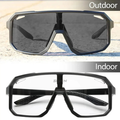 Cycling Glasses Photochromic Sunglasses Men Women Mountain Bike Road Eyewear New Bicycle Riding Outdoor Sports Hiking Goggles - Smarsty