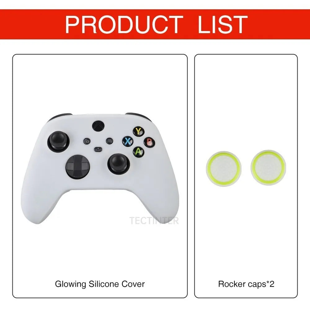 Luminous Green Silicone Protective Case for Xbox Controller - Smarsty