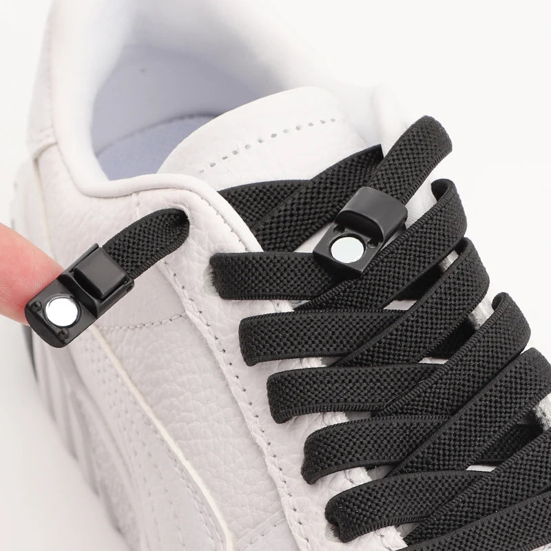 NEW NoTie Shoelaces Magnetic Shoe Laces Clip Flat Elastic Stretch Laces Sneakers Woman Men Children Casual Shoelace for AJ AF1