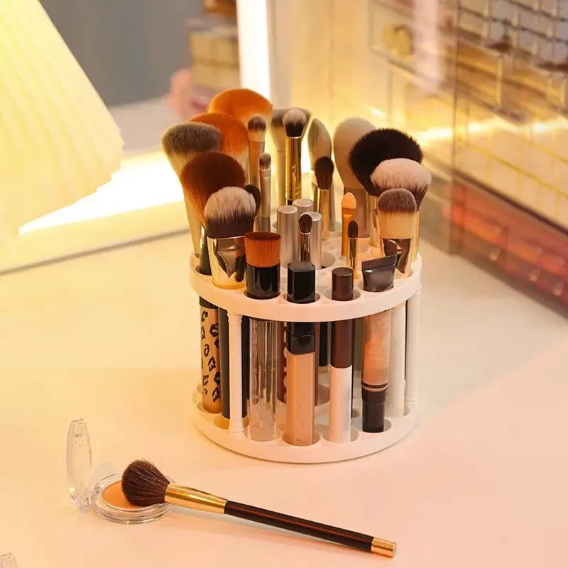 Makeup Brush Storage Rack with Compartment Design - Smarsty