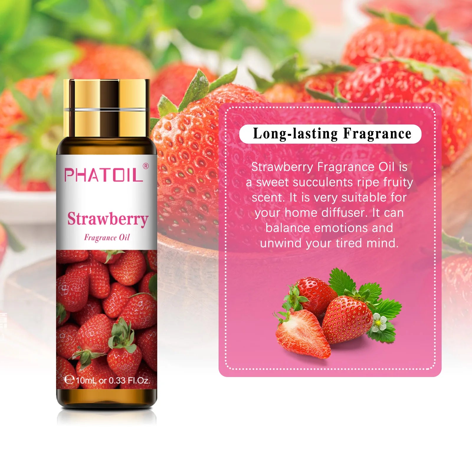 PHATOIL Sweet Fruit Fragrance Oil for Aromatherapy - Smarsty