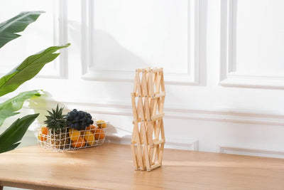 3/10 Bottles Wooden Wine Rack Wine Holders Kitchen Assembled Display Stand Organizer Storage Bar Wine Cabinet Wine Bottle Rack by Smarsty
