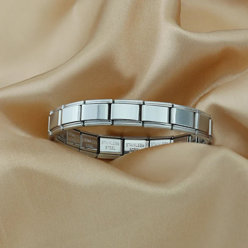Hapiship Women's DIY Stainless Steel Charm Bracelet - Smarsty
