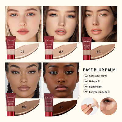 Matte Base Blur Balm Soft Light Focus Matte Cream Coverage Concealer Waterproof Long-lasting Natural Foundation Cosmetics Makeup