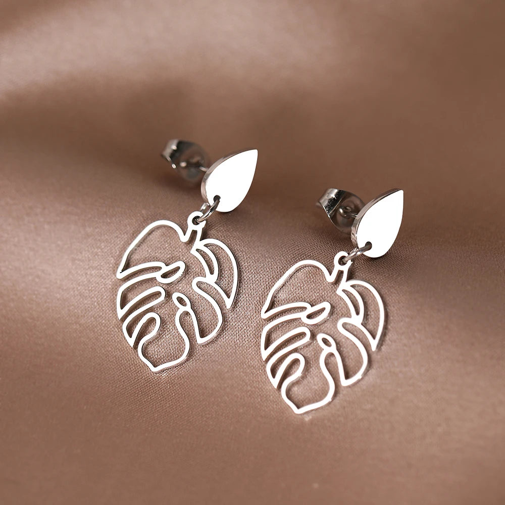 Stainless Steel Vintage Water Drop Earrings for Women Jewelry - Smarsty