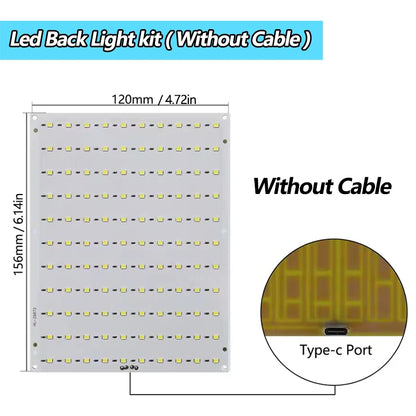 For Bambu Lab Led Lamp Kit Adjustable Light Kit Led Light Parts Hardware DIY Model white /cold/warm light Without Lamp shell 001 - Smarsty