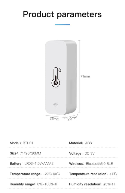 Tuya Smart Bluetooth Temperature Humidity Sensor Upgrade - Smarsty