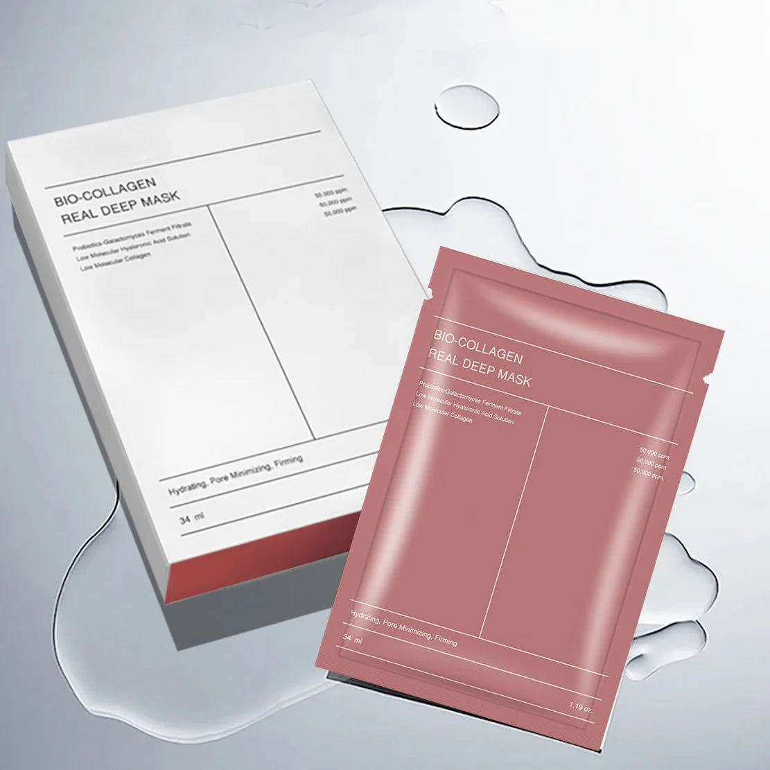 Bio Collagen Face Mask for Deep Hydration and Brightening - Smarsty