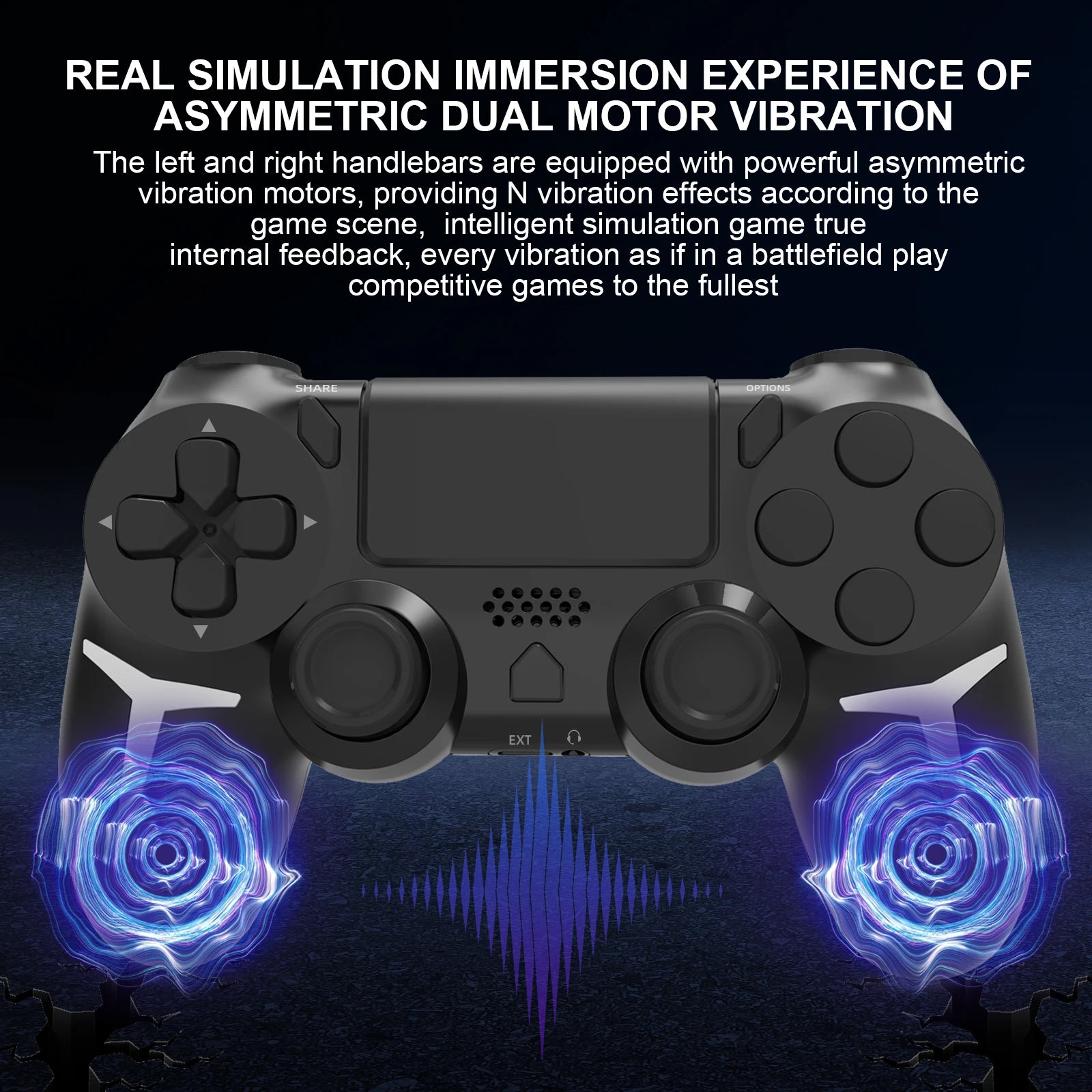 GAMINJA Wireless Gamepad Controller With Dual Vibration - Smarsty