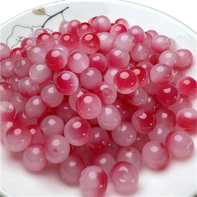 8mm Multicolor Glass Beads for Handmade Jewelry - Smarsty