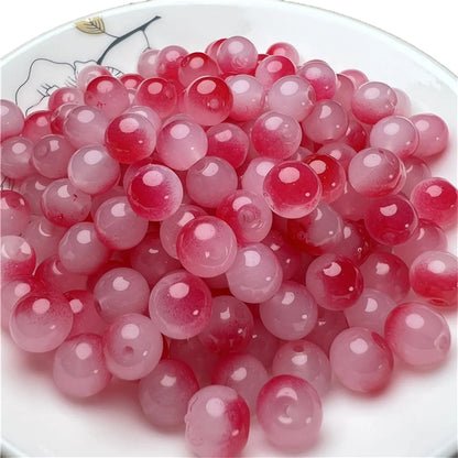 8mm Multicolor Glass Beads for Handmade Jewelry - Smarsty