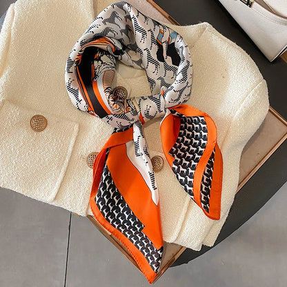 Luxury Silk Horse Print Scarf for Women - Smarsty