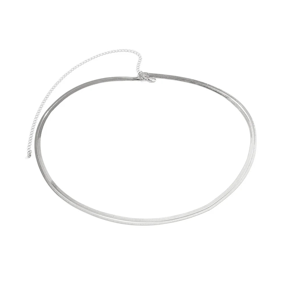 Double Layer Metal Snake Chain Belly Waist Jewelry - Smarsty