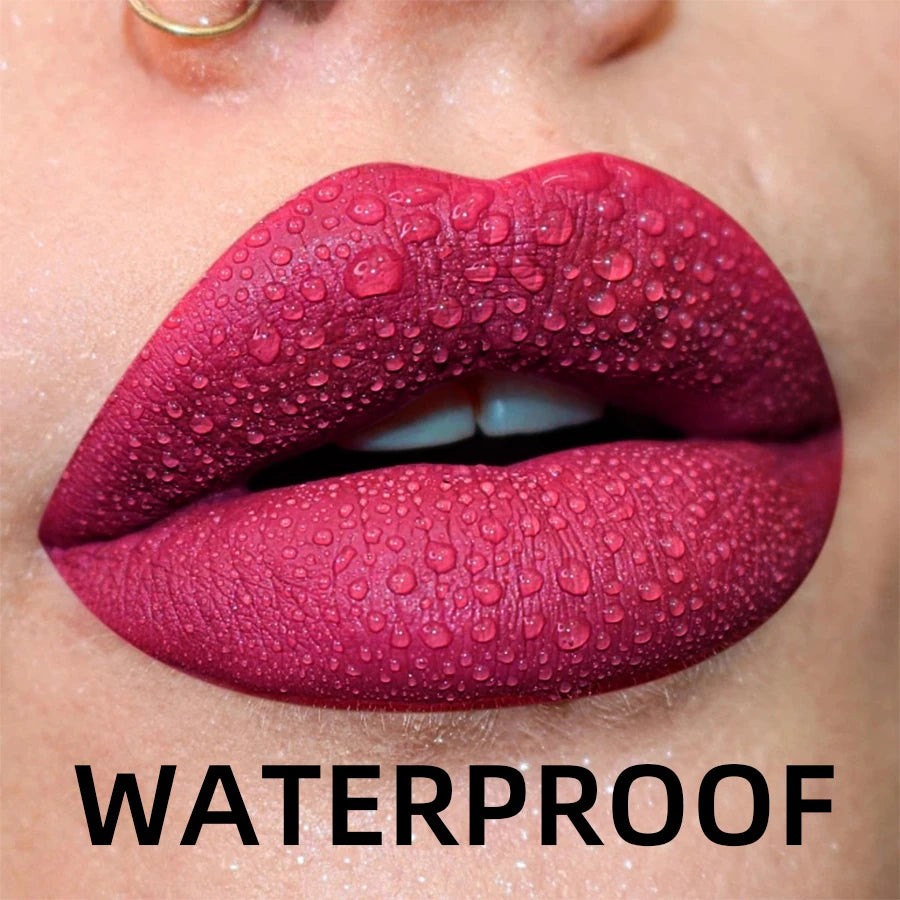 Matte Velvet Waterproof Lip Gloss With Hydrating Formula - Smarsty
