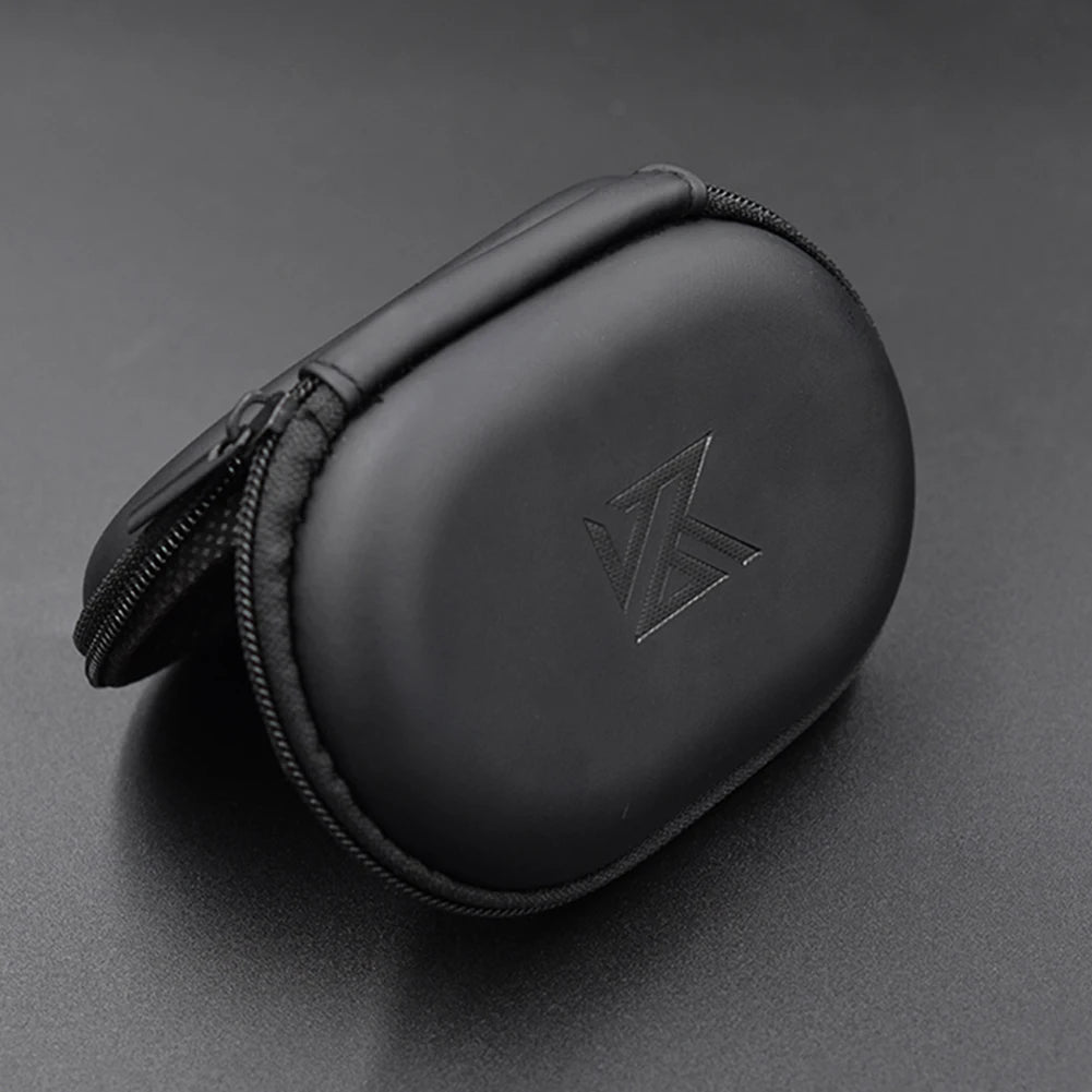 PU Leather Earphones Storage Case with Zipper Closure - Smarsty