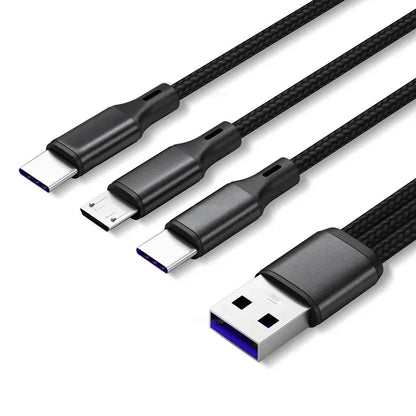 3 in 1 USB Charge Cable for Fast Mobile Charging - Smarsty