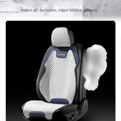 Ice Silk Car Seat Cushion With Ventilation For Comfort - Smarsty